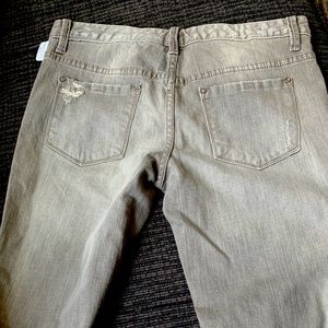 Free people Distressed boyfriend style jeans.